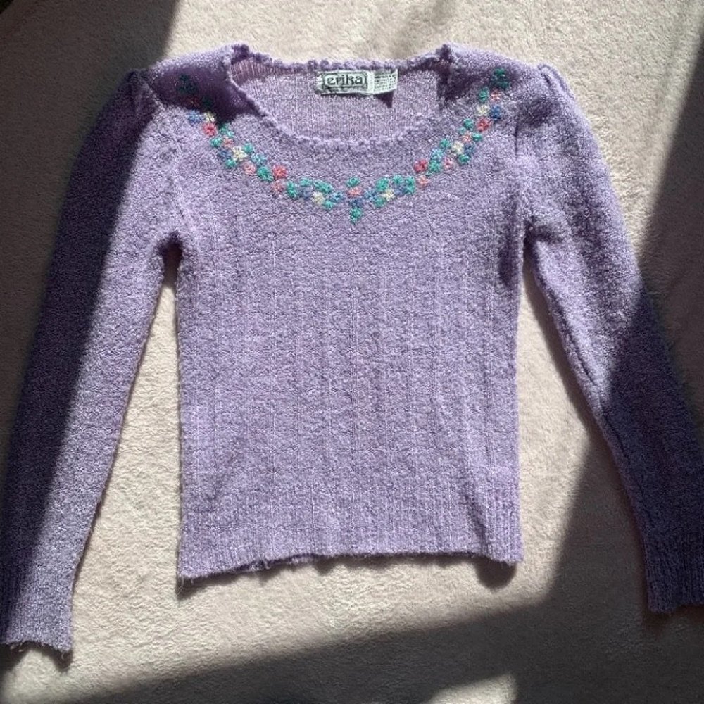 embroidered sweater